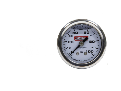 [611-90100] QuickCar Pressure Gauge 0-100 PSI 1.5"