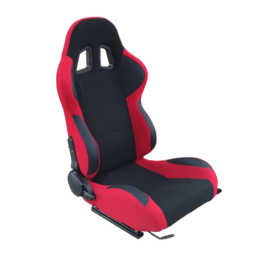 [JBR 1002] Racing Seat 1002 - PVC Black/Red, Each