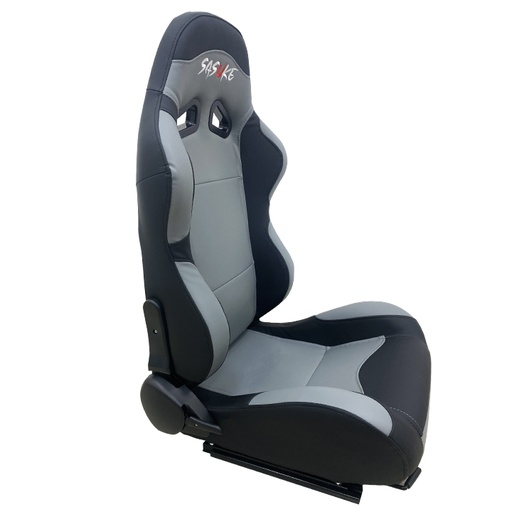 [JBR 1003] Racing Seat 1003 - PVC Silver/Black, Each