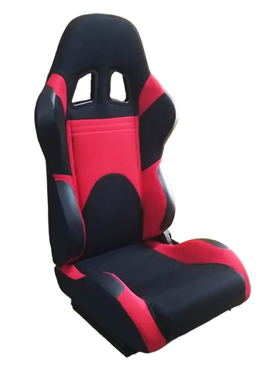 [JBR 1008] Racing Seat 1008 - Fabric Black/Red, Each