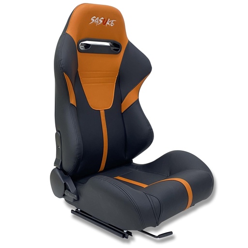 [JBR 1010] Racing Seat 1010 - PVC Black/Orange, Each