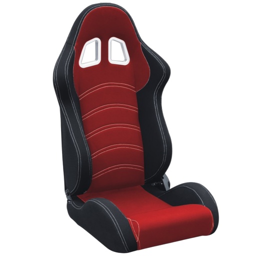 [JBR 1018] Racing Seat 1018 - Fabric Red/Black, Each
