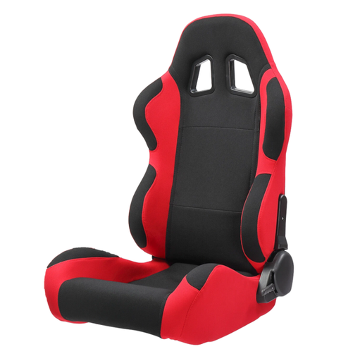 [JBR 1027] Racing Seat 1027 - PVC Black/Red, Each