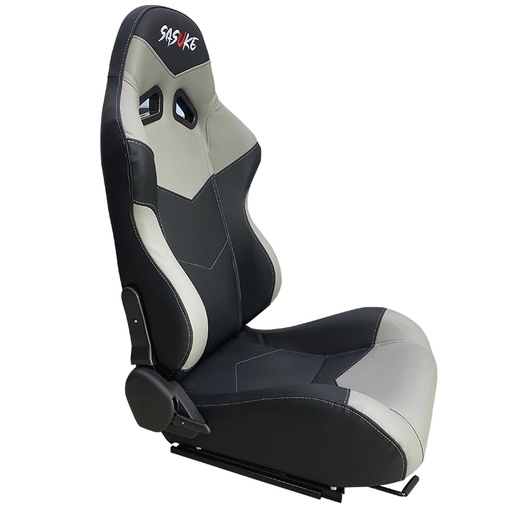 [JBR 1036] Racing Seat 1036 - PVC Black/Gray, Each