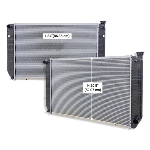 [PA32203-01] Radiator GMC Pickup Small Plastic Tank