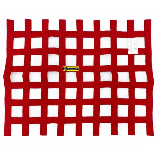 [WN-10] SFI Ribbon Window Net, Size: 18" x 23" Red