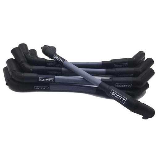 [SPW-CH-LS-S-3] Scott Wire Set Chevy LS STD 30ohm 10mm Gray