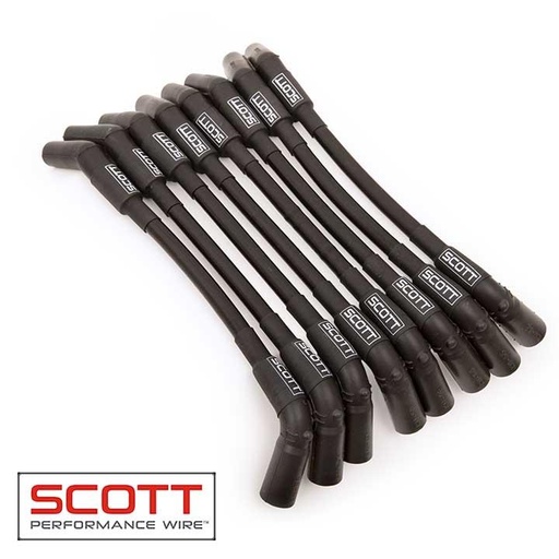 [SPW-CH-LS-T-1] Scott Wire Set Chevy LS Truck 30ohm 10mm Black