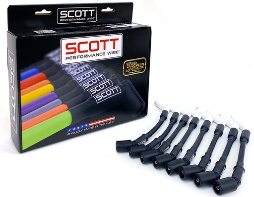 [SPW300-CH-LT-GEN5-CER-1] Scott Wire Set Chevy LT-Gen5 300ohm Ceramic 10mm Black