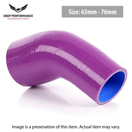 Silicon Hose 45D 2.5"-3" Purple