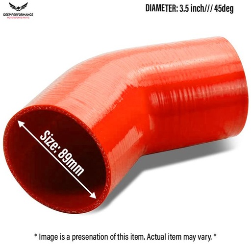 Silicon Hose 45D 3.5" Orange