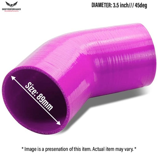 Silicon Hose 45D 3.5" Purple