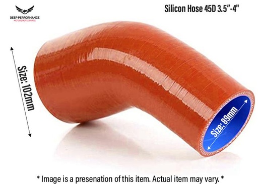 Silicon Hose 45D 3.5"-4" Orange