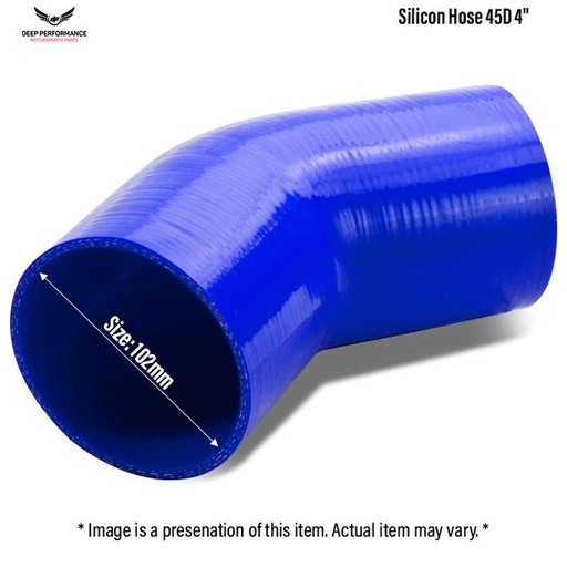 Silicon Hose 45D 4" Blue