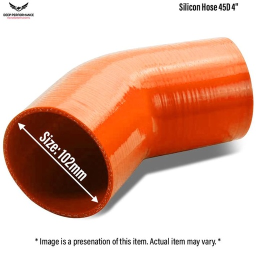 Silicon Hose 45D 4" Orange