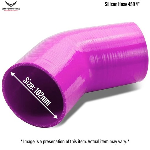 Silicon Hose 45D 4" Purple