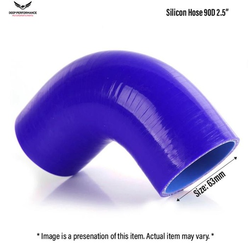 Silicon Hose 90D 2.5" Blue