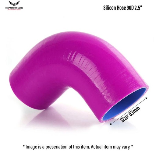 Silicon Hose 90D 2.5" Purple