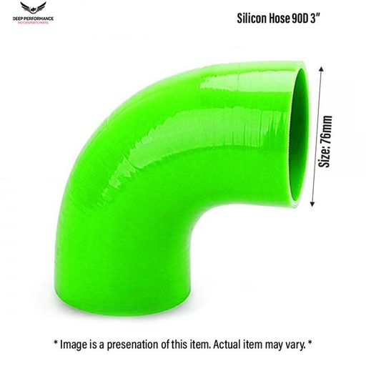Silicon Hose 90D 3" Yellow