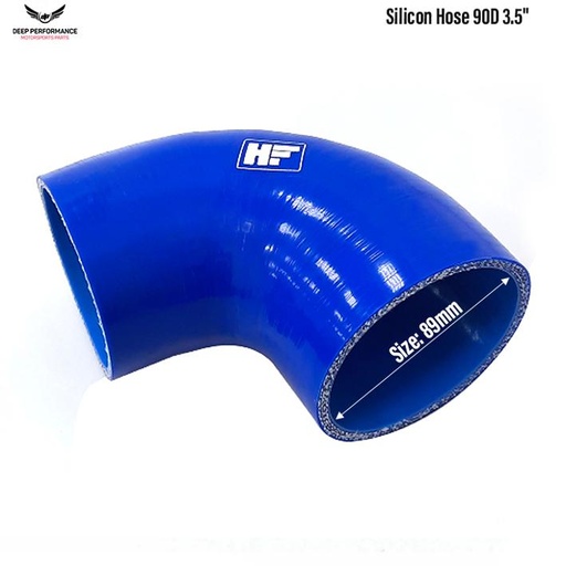 Silicon Hose 90D 3.5" Blue