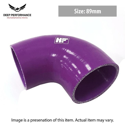 Silicon Hose 90D 3.5" Purple