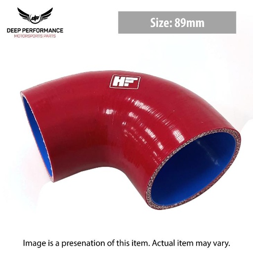 Silicon Hose 90D 3.5" Red