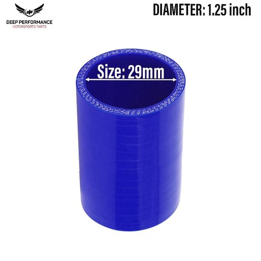 Silicon Hose ST 1.25" Blue