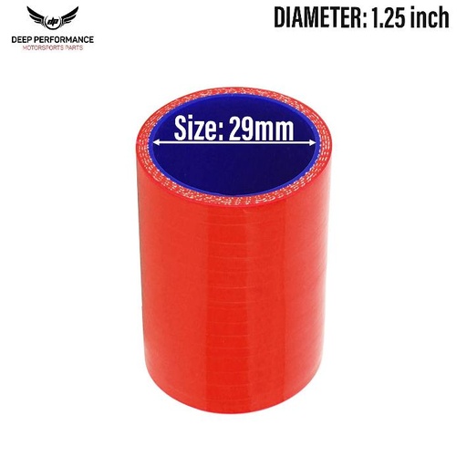 Silicon Hose ST 1.25" Red
