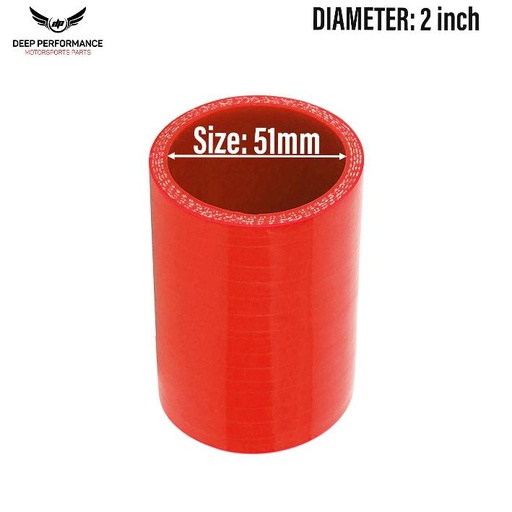 [SH51] Silicon Hose ST 2" Red