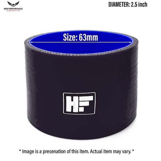 [SH63] Silicon Hose ST 2.5" Black