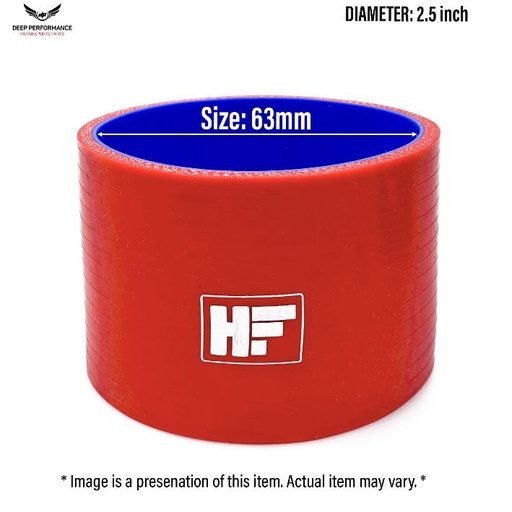 [SH63] Silicon Hose ST 2.5" Red