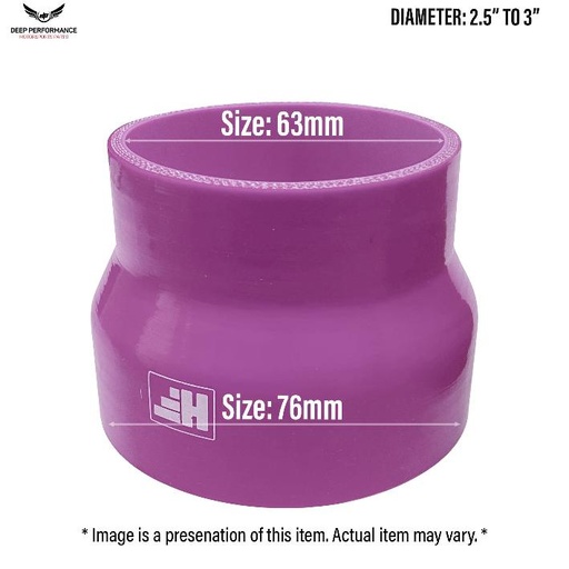 [SR76-63] Silicon Hose ST 2.5"-3" Purple