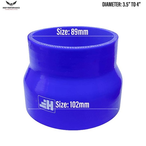 Silicon Hose ST 3.5"-4" Blue
