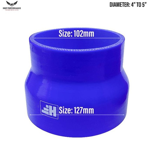 Silicon Hose ST 4"-5" Blue