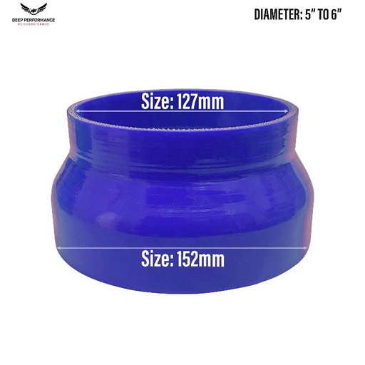 Silicon Hose ST 5"-6" Blue