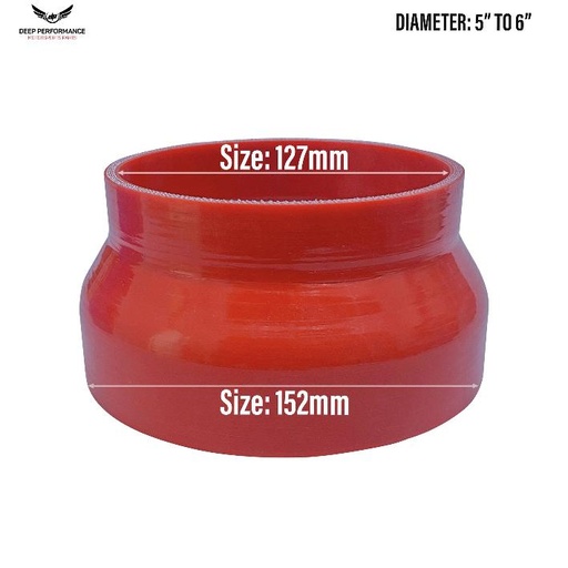 Silicon Hose ST 5"-6" Red