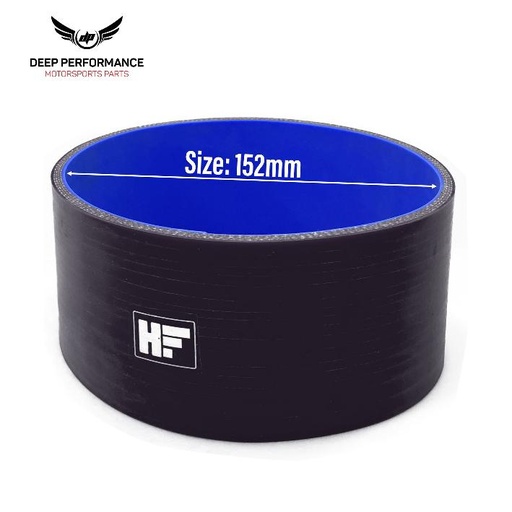 Silicon Hose ST 6" Black