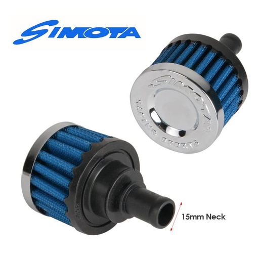 [JAU-O16223-21] Simota Breather Air Filter 15mm Blue