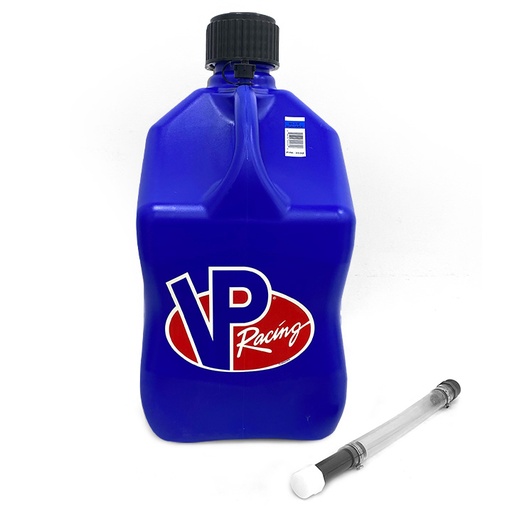 [3536-CA] VP Racing Square Plastic Jug w/ Hose Blue