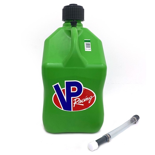 [3562-CA] VP Racing Square Plastic Jug w/ Hose Green
