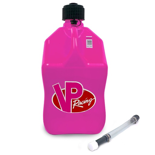 [3812-CA] VP Racing Square Plastic Jug w/ Hose Pink
